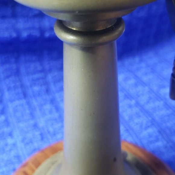 VINTAGE GERMANY DESK PIECE NAVAL BINNACLE AND SHIP’S WHEEL - Picture 11 of 12